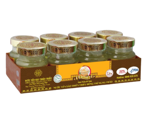 Yến  Chưng Đông Trùng Hạ Thảo Lốc 8 Lọ