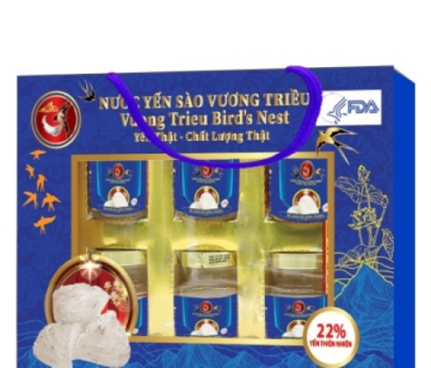 Yến Sào Chưng Sẵn Đường Ăn Kiêng Hộp 6 Lọ