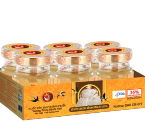 Yến Yến Chưng Sẵn Đường XYLITOL Lốc 6 Lọ