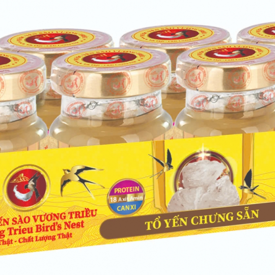 Yến Sào Vương Triều 22% Có Đường Hộp 6 Lọ